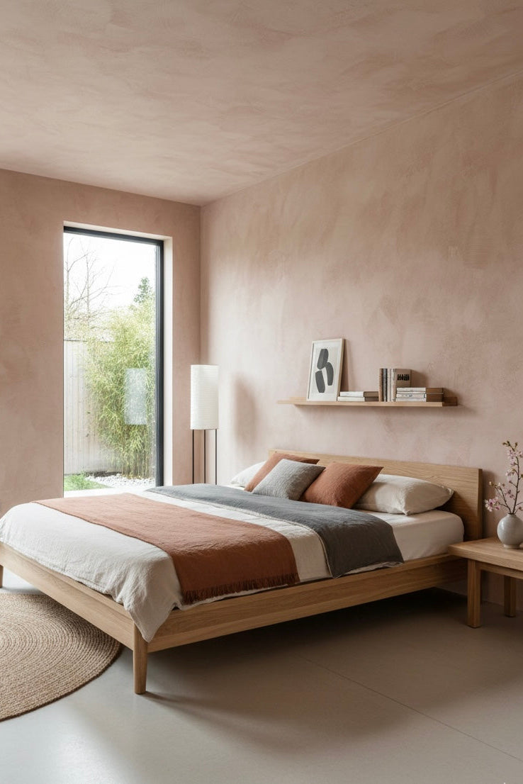 Limewash beige limewash paint in a container, showcasing the natural textured finish of The Cancún Sand product.