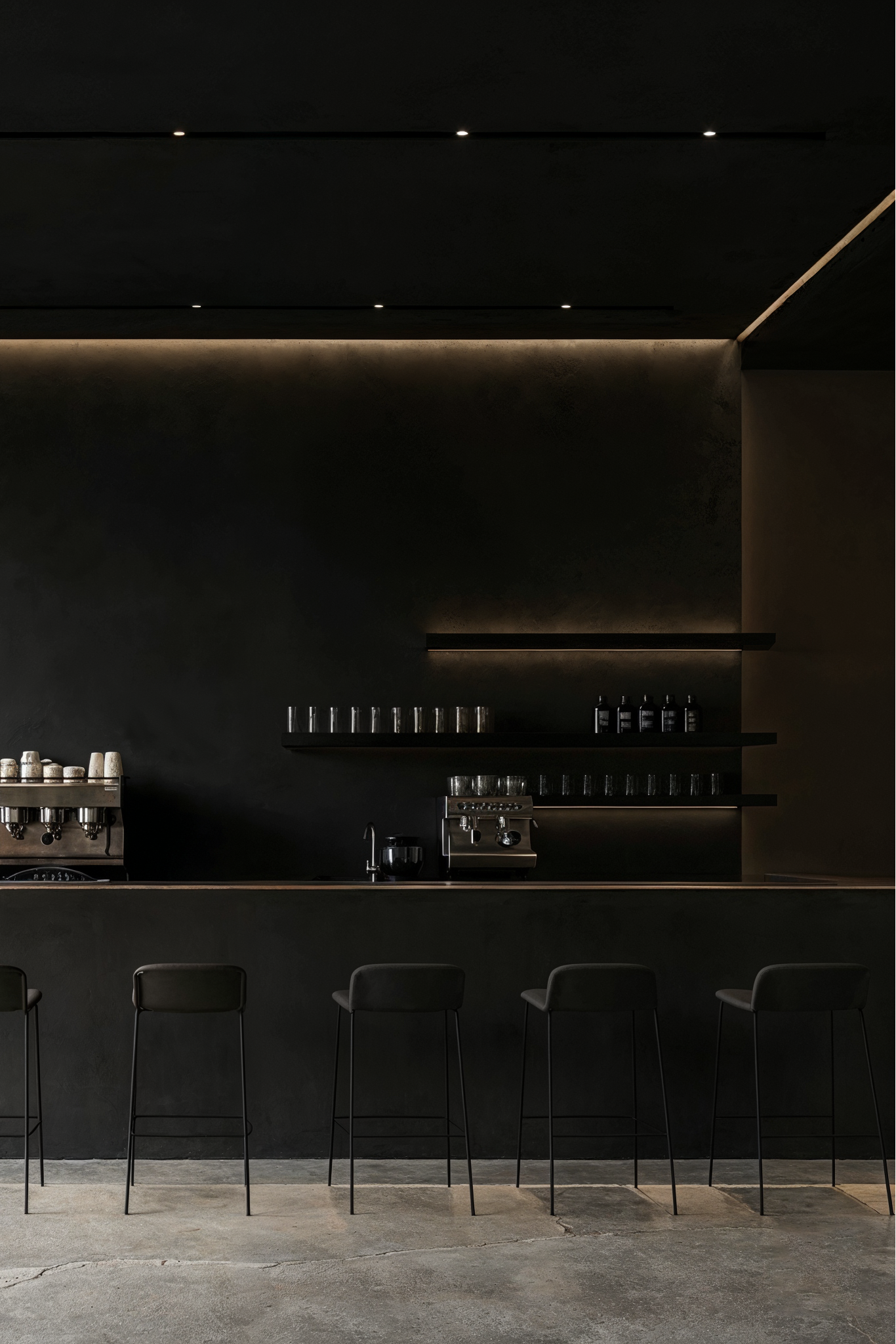 Charcoal limewash walls , our darkest lime wash colour