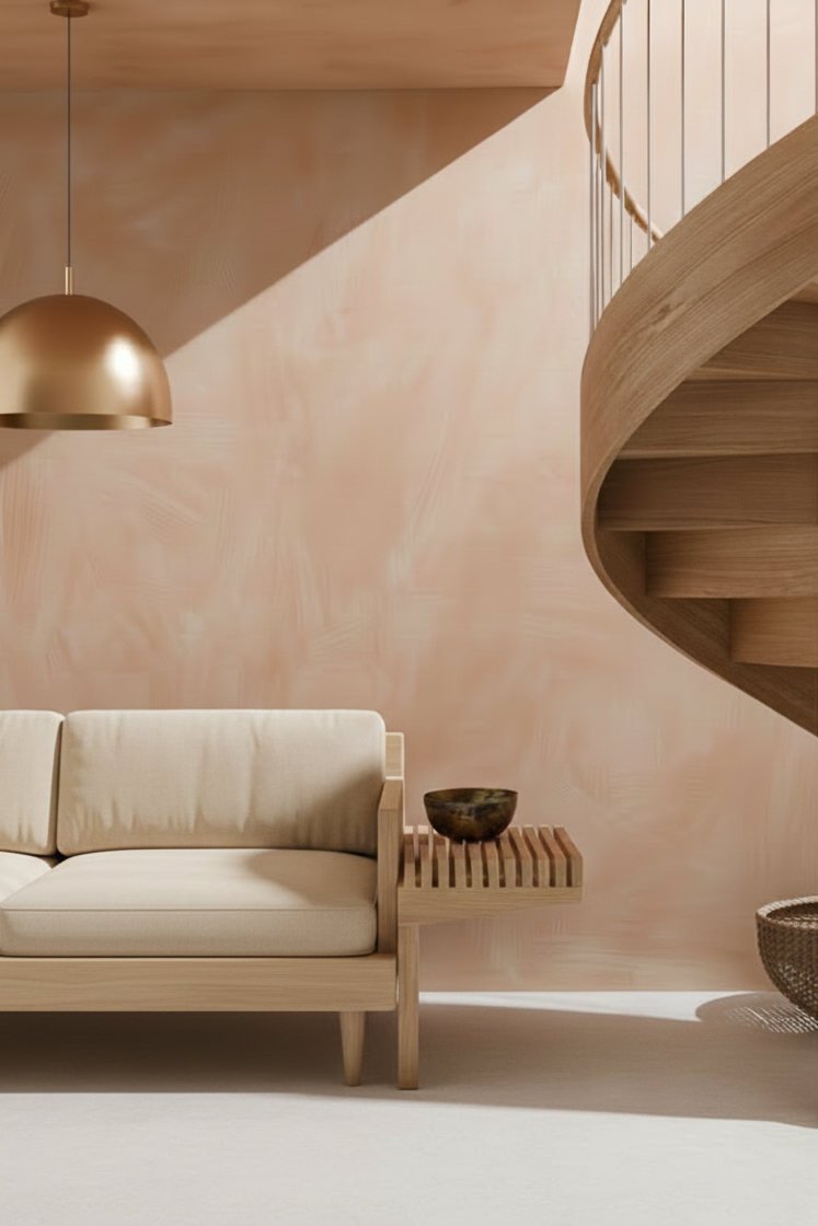 Beige Limewash paint Limewash, natural limewash finish, showcasing textured surface and subtle color variation.