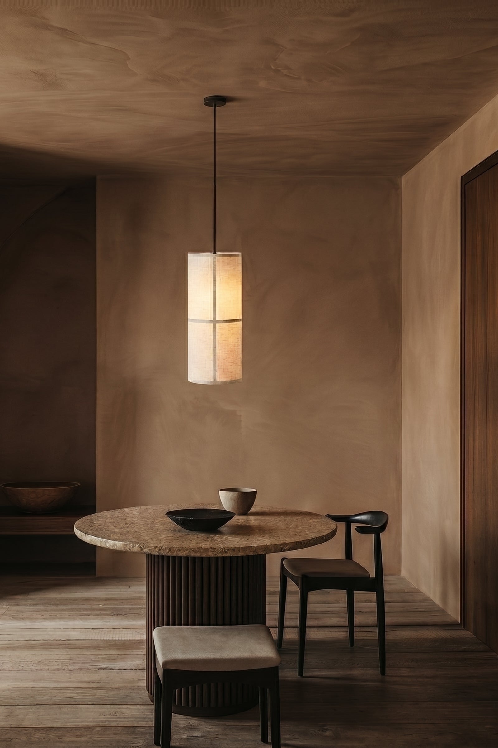 Brown Limewash Shades