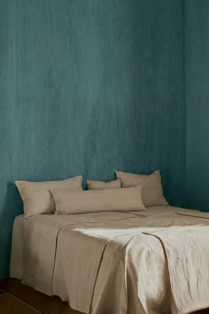 Deep Blue limewash shade 