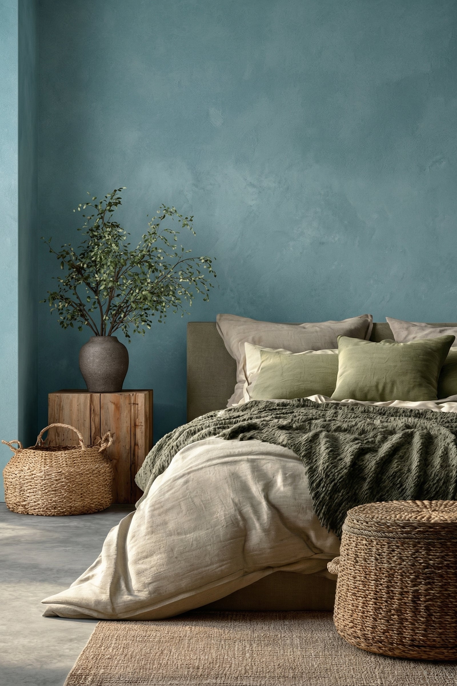 Blue limewash colour 