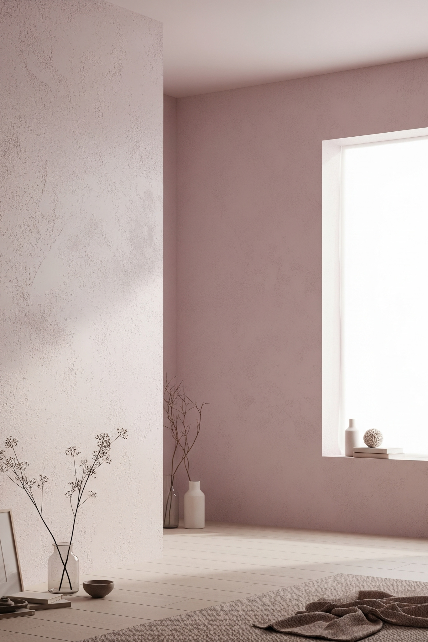 baby pink limewash