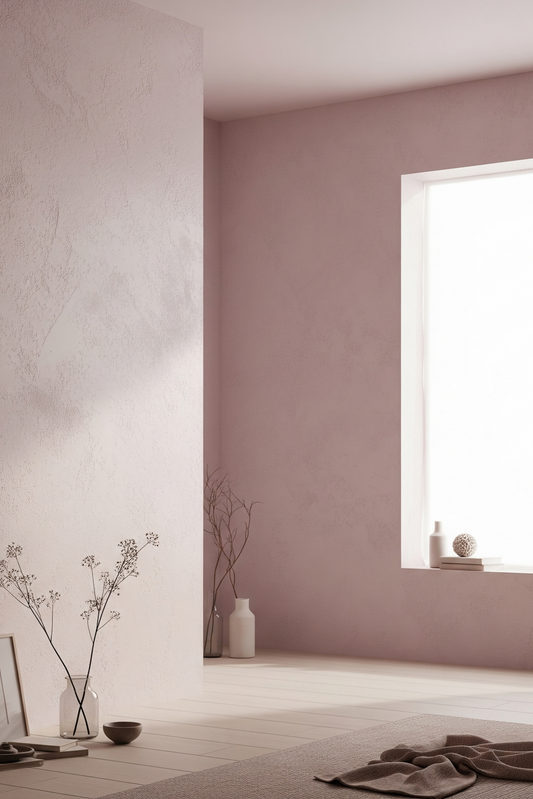 baby pink limewash