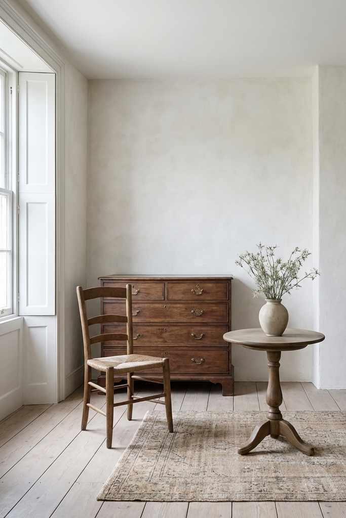 Beige Mykonos limewash paint by limewash.com, neutral limewash wall coating with natural beige tone from Limewash.com