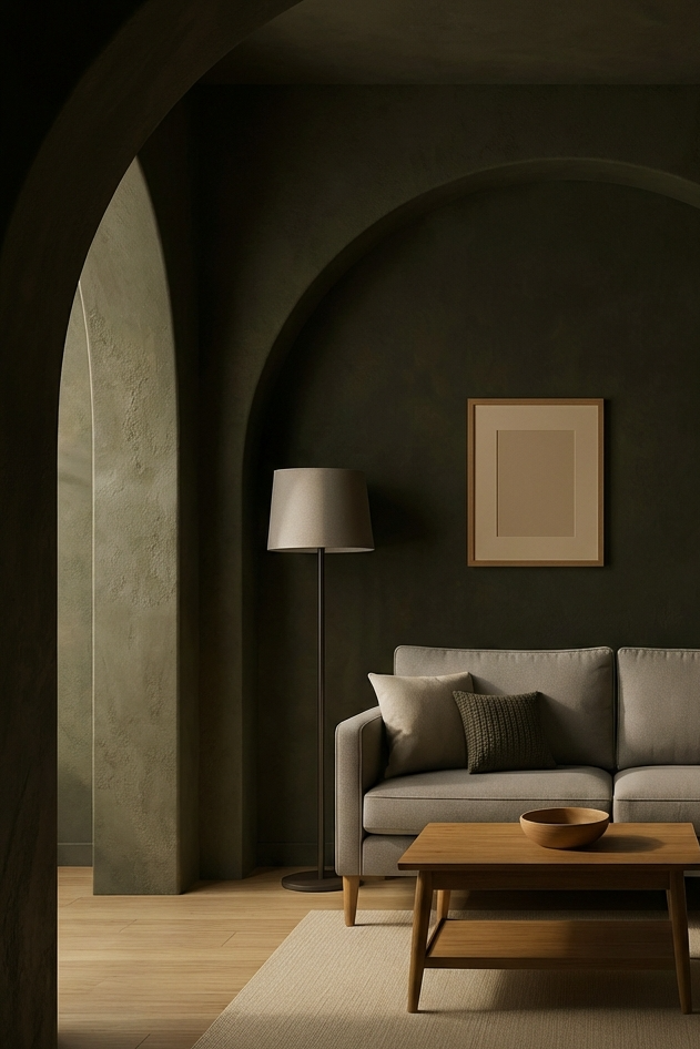 green olive limewash