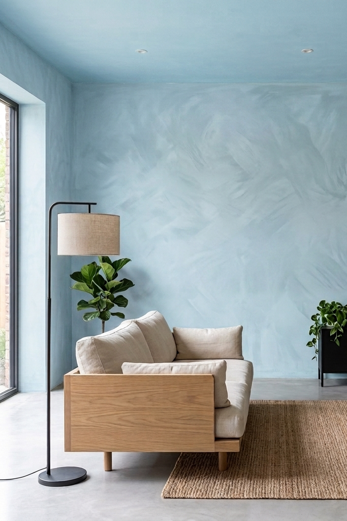 sky blue limewash 